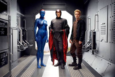 Photo: Mystique, Magneto, Pyro